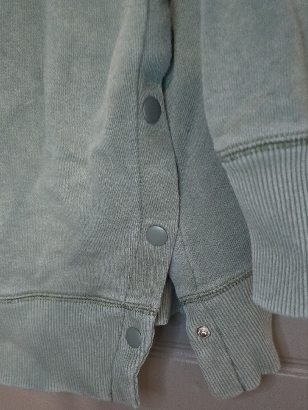 aerie Sage Green Cowl Neck Pullover Hoodie - Picture 3 of 4